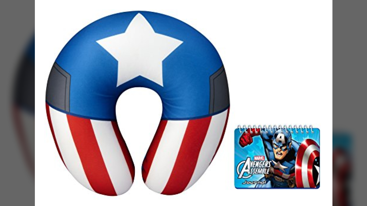 28 x 33 cm. Hulk Capitán América y Iron Man Marvel Avengers Neck Pillow Almohada de Viaje para niños Thor Superhero 